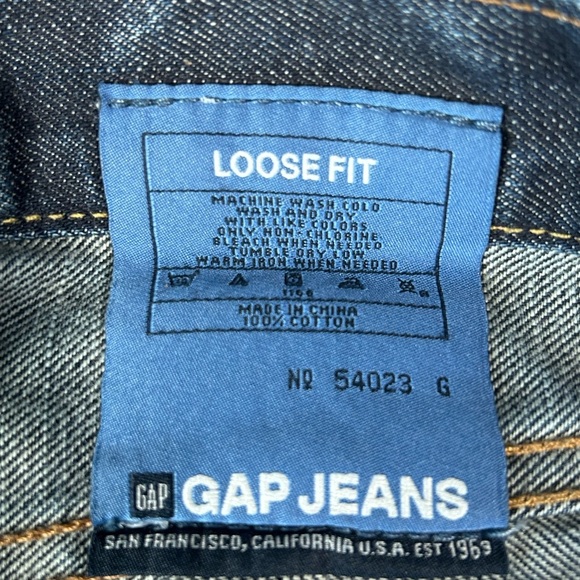 GAP Men's 1969 Standard Vintage Ringspun Denim Jeans 100% Cotton Zip Fly 38x32 - Picture 13 of 13